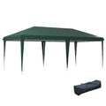 Green 6 x 3 m Pop Up Gazebo with Steel Frame for Outdoor Events by Outsunny