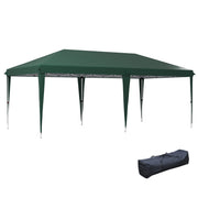 Green 6 x 3 m Pop Up Gazebo with Steel Frame for Outdoor Events by Outsunny