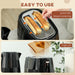 Black 1.7L 3000W Fast Boil Cordless Kettle and 2 Slice Toaster Set With 7 Browning Levels by HOMCOM