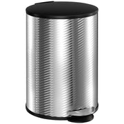 20L Stainless Steel Kitchen Bin With Soft Close Lid Ideal For Home Use, Silver