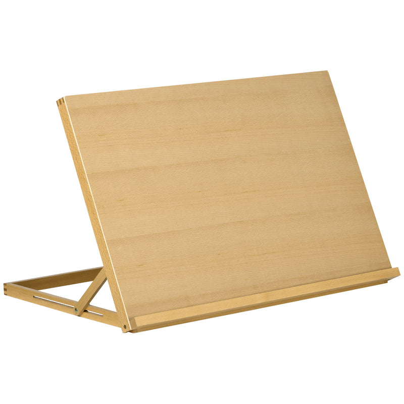 Adjustable Beechwood Table Easel For Drawing Painting And Sketching At Home, Natural