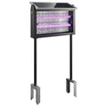 Solar Bug Zapper for Automatic Mosquito Control in Large Gardens or Patios Black Outsunny