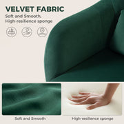Swivel Lounge Chair Dark Green - image 4