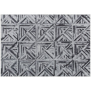 Large Chenille Area Rug Non Slip Washable Carpet For Living Room Or Bedroom Black