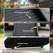Foldable Dog Car Ramp for SUVs and Vehicles Non Slip Surface Easy to Store Black AOSOM