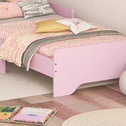 Toddler Princess Bed Frame With Cloud Design For Kids Bedroom 143 x 74cm, Pink