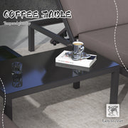 Three Piece Aluminium Garden Lounger Set With Reclining Backs For Outdoor Relaxation