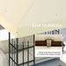3m x 3m Gazebo Frame Replacement Canopy Cream Weather Resistant by Outsunny