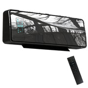 2000W Wall Mounted Ceramic Electric Heater With Fan Remote And Thermostat Control Black