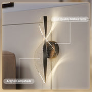 Black Spiral LED Wall Lights 2 Pack with Adjustable Colour Temperature for Indoor Use