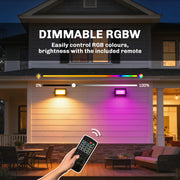 Garden Lighting Set with Remote Control for Easy Outdoor Mood Lighting Black Outsunny