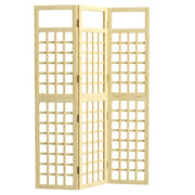 3 Panel Wooden Garden Privacy Screen Foldable Freestanding Outdoor Trellis by Outsunny