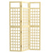 3 Panel Wooden Garden Privacy Screen Foldable Freestanding Outdoor Trellis by Outsunny