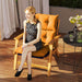 Orange Padded Outdoor Seat Cushion 115 x 56cm by Outsunny