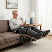 Leg Massager for Fast Muscle Relief and Swelling Reduction at Home Grey Homcom