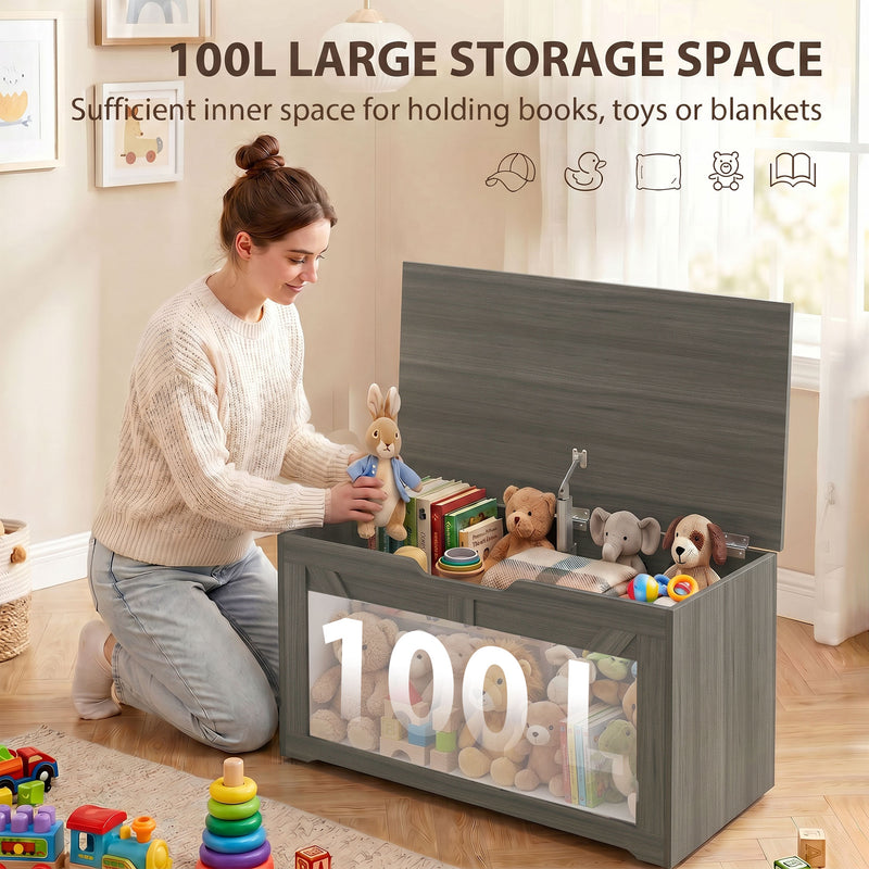 Storage Bench with 100L Hidden Compartment and Seat for Hallway or Bedroom