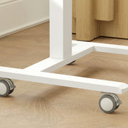 Height Adjustable Work Desk 68-108cm Wood Effect White by Vinsetto