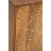 Close-up of the mango wood grain and round handle