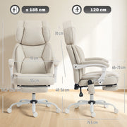 Massage office chair dimensions diagram showing 70 cm width, 75.5 cm depth and 48 to 56 cm seat height