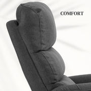 Electric Riser Recliner Armchair With Footrest And Remote For Relaxing Comfort Dark Grey