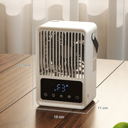 Desk Fan and Humidifier for Cool Comfortable Workspace with Touch Controls Black AOSOM