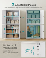 Garage cabinet styled in a garage setting with tools