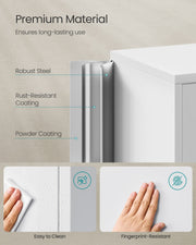 Dimension diagram showing 80 x 40 x 180 cm cabinet size