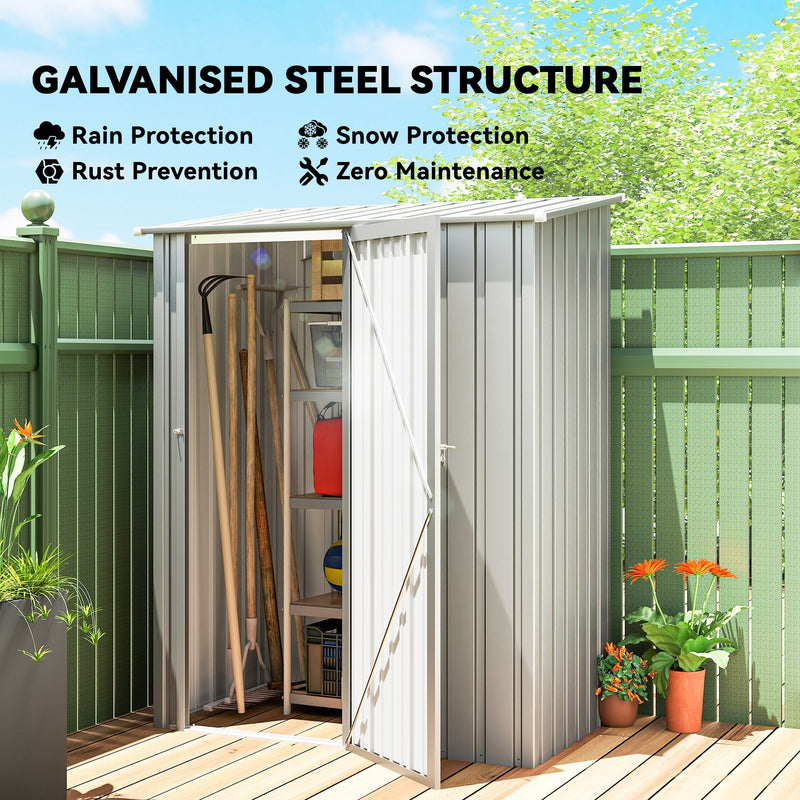 Galvanised steel structure panel listing rain, snow and rust protection