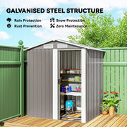 Galvanised steel structure panel listing rain, snow and rust protection