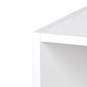 White Wall Mounted Coat Rack With Hooks And Shelf For Hallway Storage And Organisation