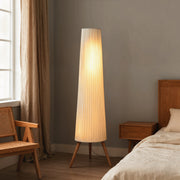 Dimmable Tripod Floor Lamp with Foot Switch for Living Room and Bedroom Lighting White AOSOM