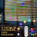 LED Curtain Fairy Lights 3x3m with Remote App Control 400 RGBIC Colour Changing by HOMCOM