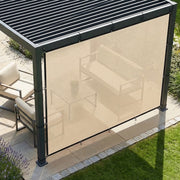 Sun Shade Sail for Garden or Patio with UV Protection Easy Setup 3 x 3.6m Beige AOSOM