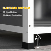 Wooden Dog Kennel with Removable Floor Openable Roof and Large Window Charcoal Grey by PawHut