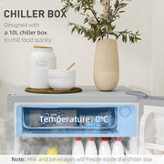 91L Freestanding Under Counter Fridge with Lock Grey by HOMCOM