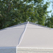 Waterproof 3 x 3m Gazebo Canopy Cover Ideal for Outdoor Events and Garden Use Grey AOSOM
