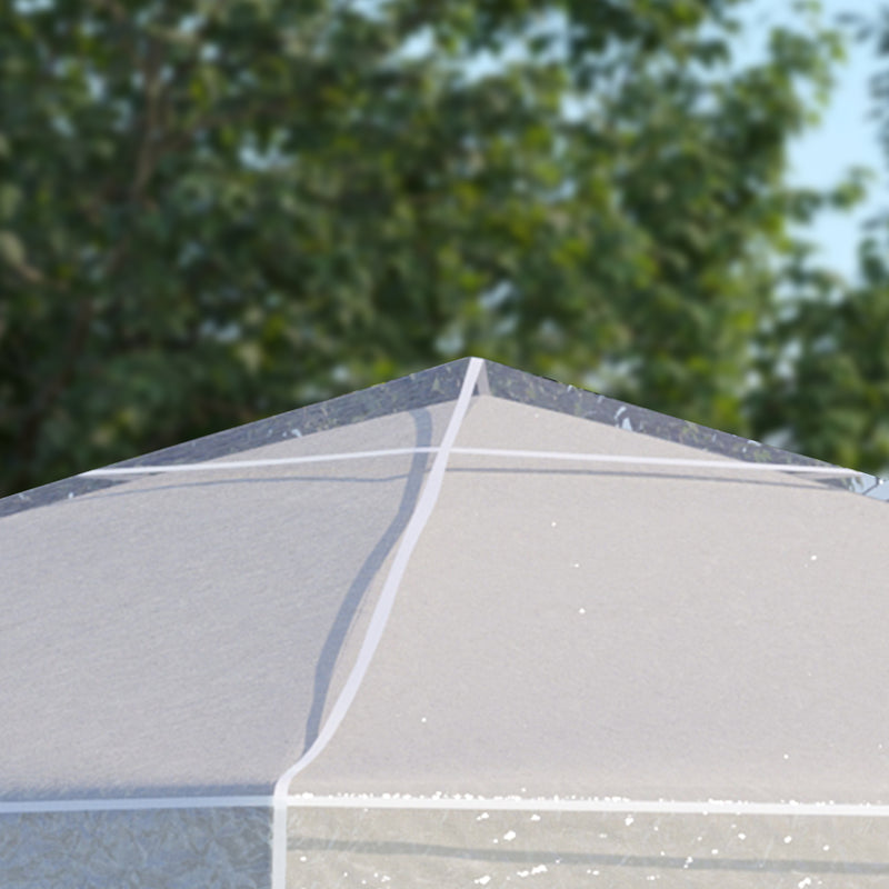 Waterproof 3 x 3m Gazebo Canopy Cover Ideal for Outdoor Events and Garden Use Grey AOSOM