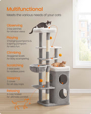 Feandrea cat tree dimensions diagram