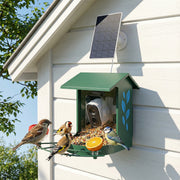 Smart Bird Feeder Camera with 2K HD Video and AI Species Recognition App Alerts Grey AOSOM