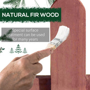 Set of 12 Wooden Garden Fence Panels 60cm Decorative Border for Lawns and Paths