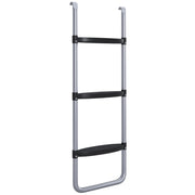 Galvanised Steel Trampoline Ladder 2 or 3 Steps Outdoor Accessory for 6ft to 16ft Trampolines by SPORTNOW AOSOM