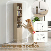 Corner Bookcase Oak Wood Effect - image 7