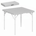 Folding Camping Table with Adjustable Height for Easy Outdoor Meals Dark Grey