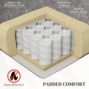 Grey Microfibre Manual Reclining Armchair With Footrest by HOMCOM