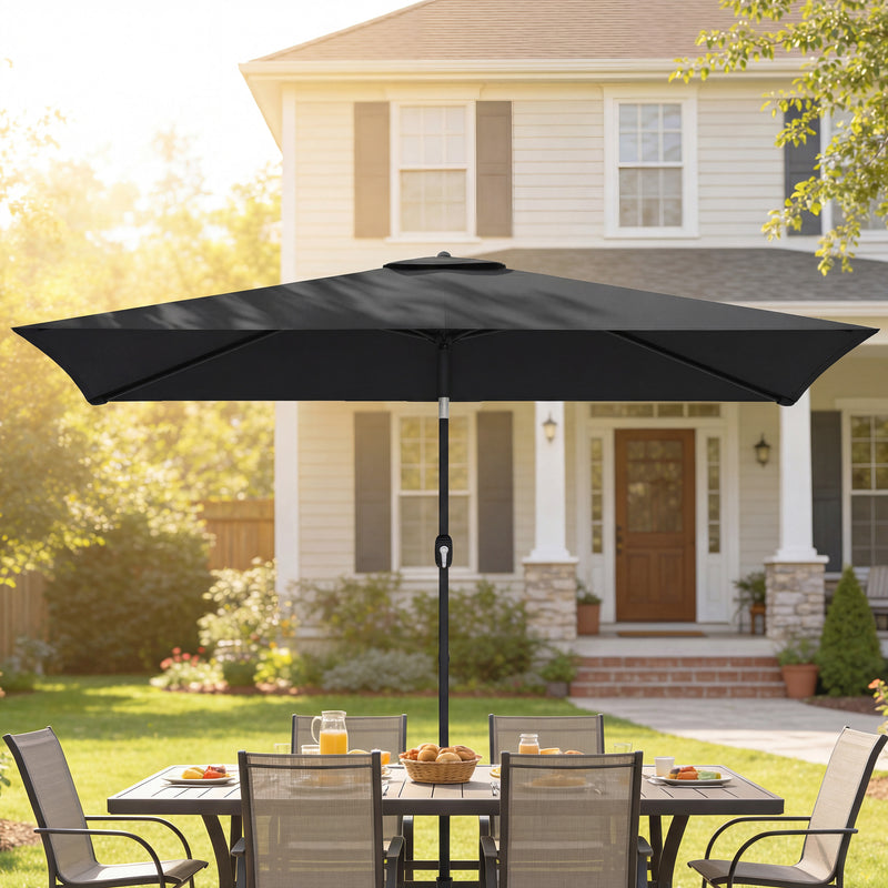 3x2m Garden Parasol with Adjustable Tilt for Reliable Shade on Patio or Outdoor Dining