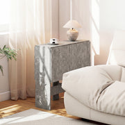 Folding Dining Table for Small Spaces with Flexible Console Design Grey AOSOM