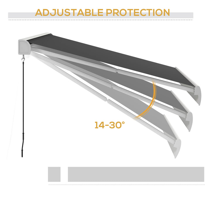 Electric Retractable Patio Awning 4 x 3m with Remote Control and Durable Aluminium Frame