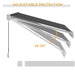 Electric Retractable Patio Awning 4 x 3m with Remote Control and Durable Aluminium Frame