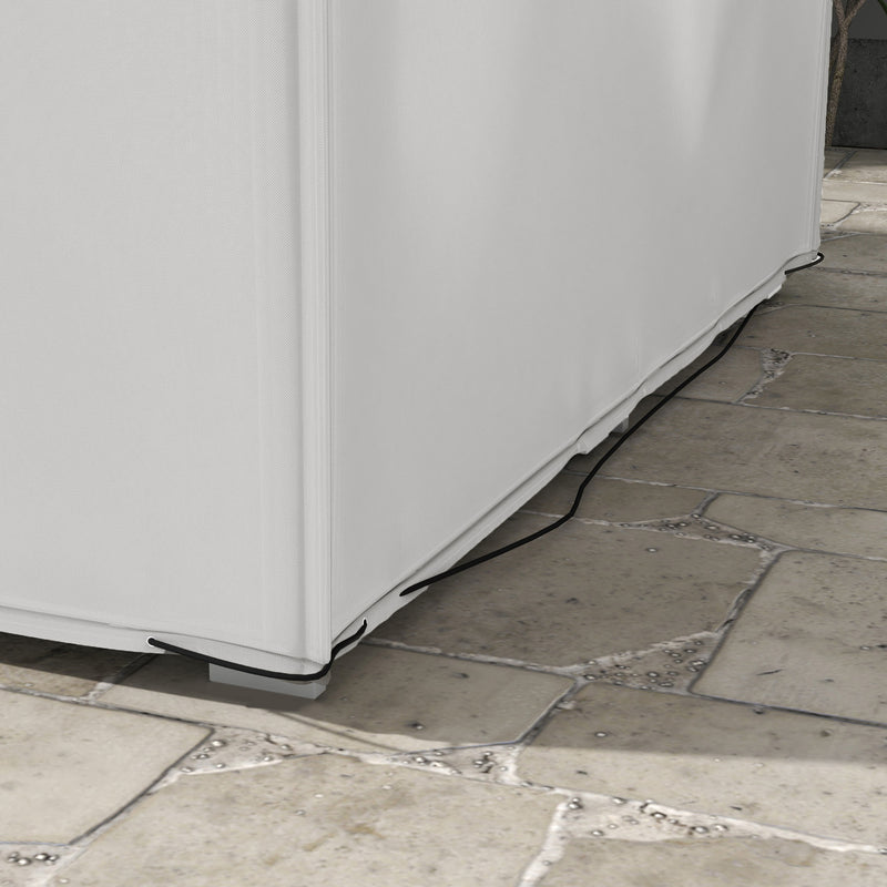 Grey Waterproof Garden Furniture Cover for Rectangle Table Set Heavy Duty 210x140x80cm