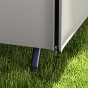 Grey Three Seater Swing Chair Protective Cover 205 x 124cm by Outsunny